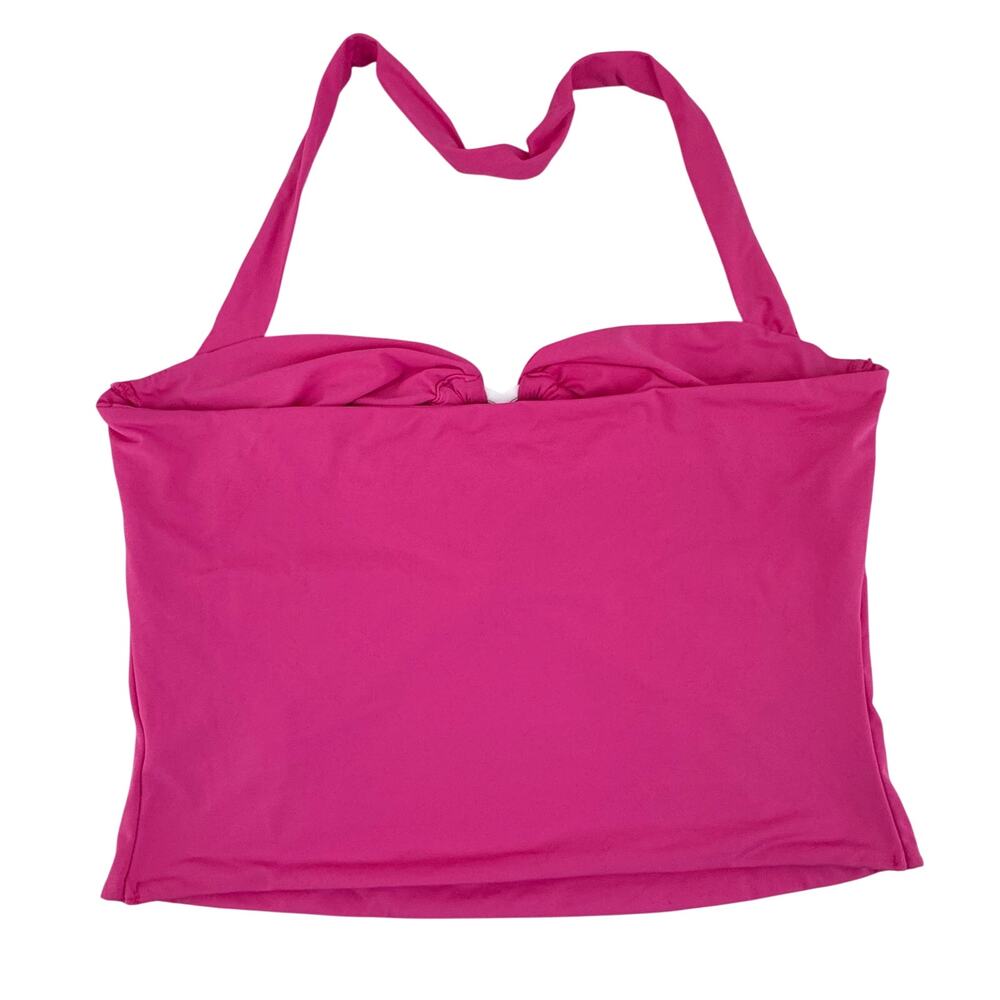 Cider Pink Halter Crop Top Y2K Heart Cutout Ruched Clubwear Top M Polly pocket - Picture 3 of 7